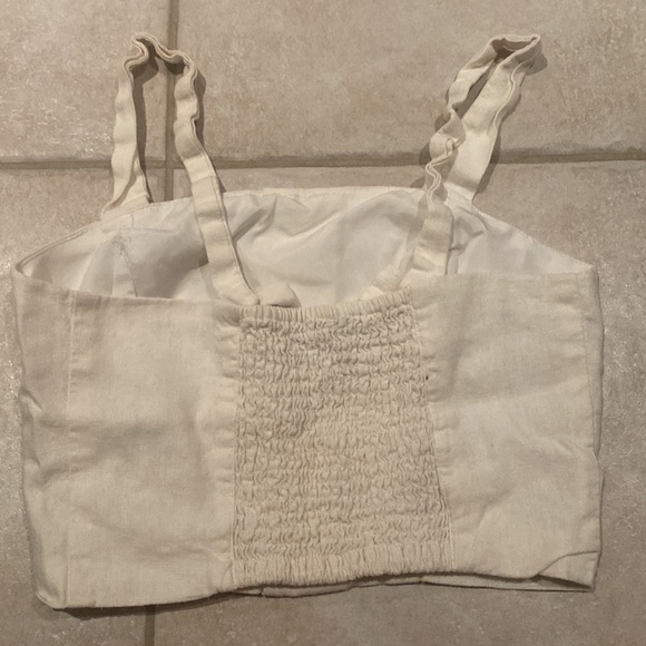 Dynamite Cream Linen Top - Picture 4 of 4